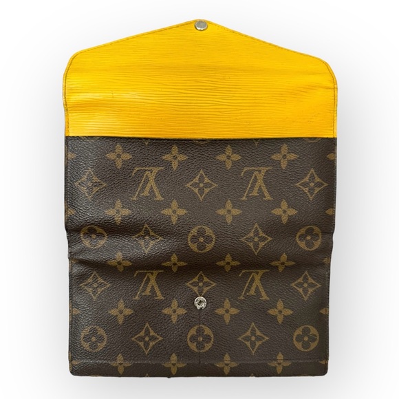 LOUIS VUITTON Limited Edition Marie-Lou Tri-fold Long Wallet, Mimosa - Picture 12 of 16